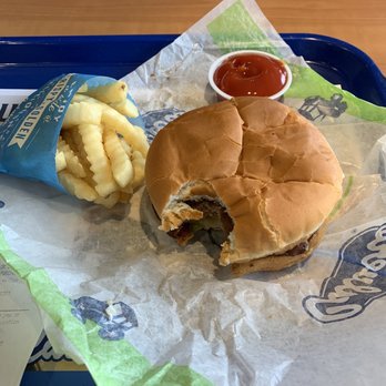 Culver's - Culver's kids meal : fries, burger, drink, has coupon for a scoop of custard - Burgers Near Me - Mason City, Iowa