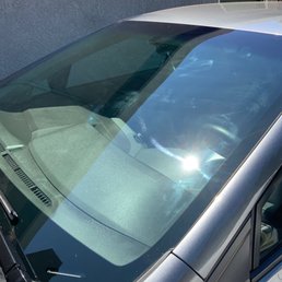 Swirls and spots left on inside glass