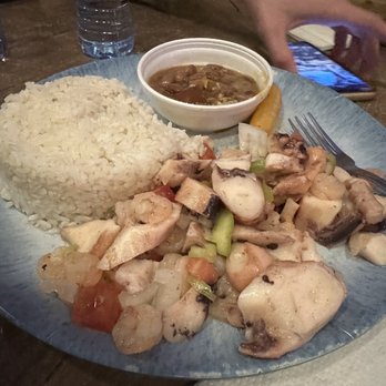 Sweet Cakes and Bakery - Seafood salad with rice and beans, tons of octopus - Bakeries Near Me - Salinas, Puerto Rico Sweet Cakes and Bakery - Seafood salad with rice and beans, tons of octopus - Bakeries Near Me - Salinas, Puerto Rico