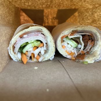 Paris Banh Mi - B1 left, B7 right. Really good. Will be back. - Sandwiches Near Me - Clovis, California Paris Banh Mi - B1 left, B7 right. Really good. Will be back. - Sandwiches Near Me - Clovis, California