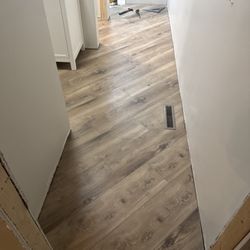 Stone's Flooring - Lvt floating floor . Installed on a 45