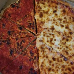 Nasty pizza but no one at Deeks seems to care. "Its your fault, you ordered it".