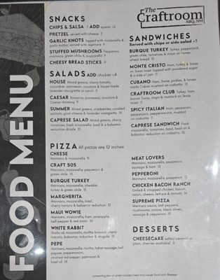 Menu photo 2 The Craftroom Albuquerque, NM