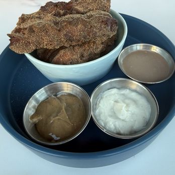 Esperanza on the Rooftop - Churros with 3 dipping sauces - Beer Bar Near Me - Paso Robles, California