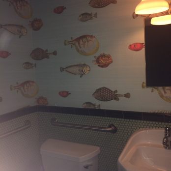 All-Purpose Shaw - cute bathroom but dark - Pizza Near Me - Washington, DC, District of Columbia