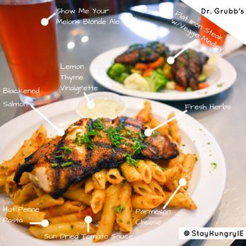 Dr Grubb's - Blackened salmon with pasta - American Near Me - Claremont, California
