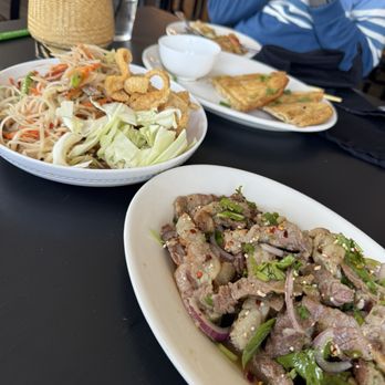 Haus De La Vie - papaya salad (lao style ) & neua nam tok ( waterfall steak ) - Laotian Near Me - North Providence, Rhode Island Haus De La Vie - papaya salad (lao style ) & neua nam tok ( waterfall steak ) - Laotian Near Me - North Providence, Rhode Island