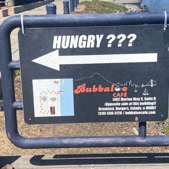 Bubbaloo Cafe - "Hungry?" sign - Sandwiches Near Me - Richmond, California