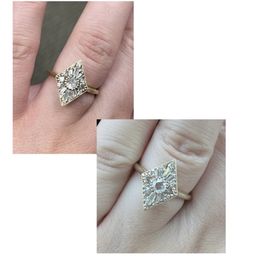 Before/after of ring cleaning