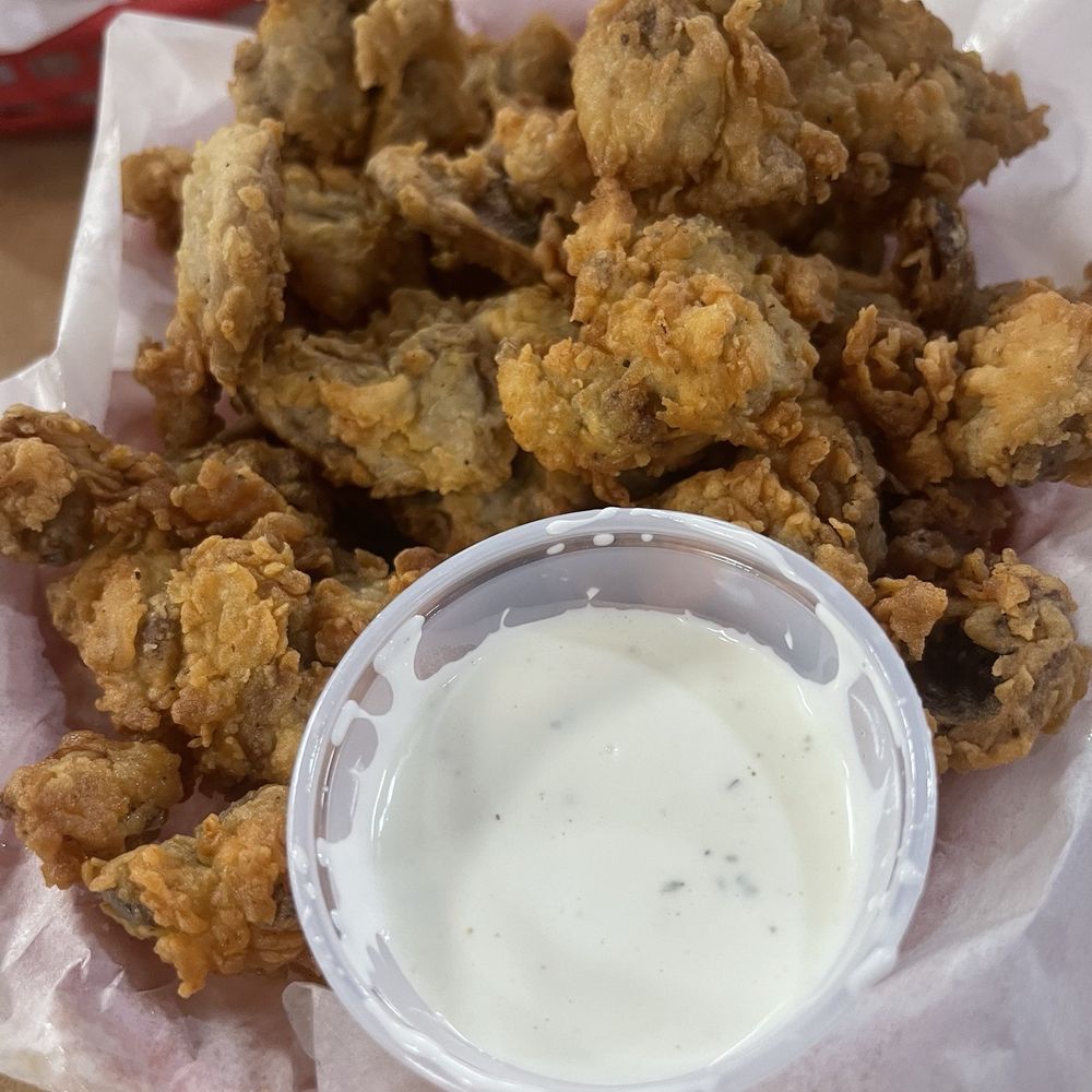 Bella Blue - Fried Mushrooms with homemade Ranch. - Cafes Near Me - Temple, Texas
