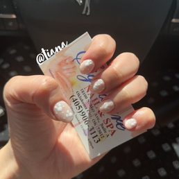 Dip with nail art by Tiana