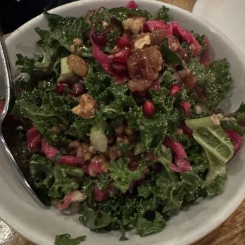 Chama Mama - WINTER GRAIN SALAD Kale, honey, cranberries, warm wheat berries, glazed walnuts, raisins $18 - Georgian Near Me - New York, New York Chama Mama - WINTER GRAIN SALAD Kale, honey, cranberries, warm wheat berries, glazed walnuts, raisins $18 - Georgian Near Me - New York, New York