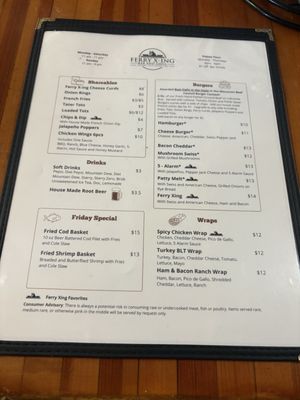 Menu photo 2 Ferry Xing Bar & Grill Merrimac, WI Menu photo 2 Ferry Xing Bar & Grill Merrimac, WI
