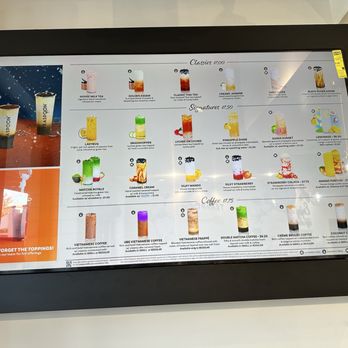Teaspoon - Wall menu - Coffee & Tea Near Me - Visalia, California