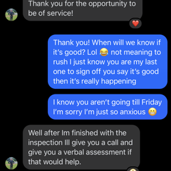 Foundations Solutions Group - Conversation where he stated he would call and was here to help in any way "with me all the way to closing"