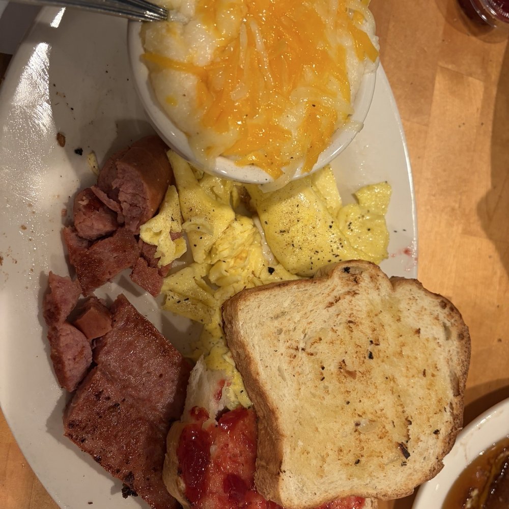 Toast Four Corners - The best Cheese Grits & Kielbasa with two Eggs! - Coffee & Tea Near Me - Storrs Mansfield, Connecticut