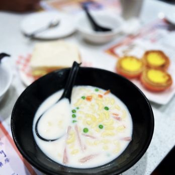 Tasty Spot Cafe - Macaroni soup that comes with some of the breakfast combos - not like the photo but is surprisingly good - Dim Sum Near Me - Arcadia, California