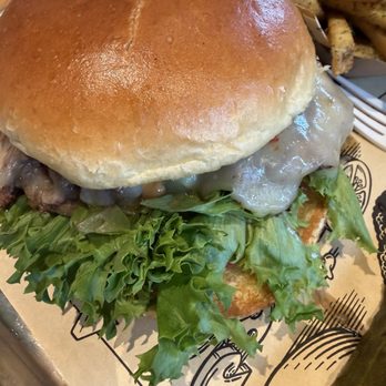 The Melt - MELTBURGER  subbed cheddar for pepperjack and added lettuce and tomatoes - Burgers Near Me - Sacramento, California