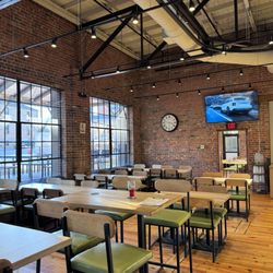 Atomic Clock Brewing - From the inside, cool old building