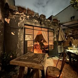 Rayuela Bodega de Vino - Old World vibes. Back patio.