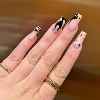 AJ Nails Spa - Full set with this design ($100) - Nail Salons Near Me - Vacaville, California AJ Nails Spa - Full set with this design ($100) - Nail Salons Near Me - Vacaville, California