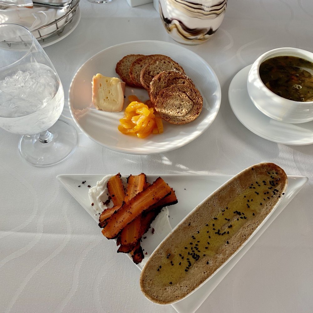 The Class Act - EGGPLANT POT DE CREME, TULIP TREE FOXGLOVE CHEESE & WHITE BEAN KALE SOUP - New American Near Me - Cedar Rapids, Iowa The Class Act - EGGPLANT POT DE CREME, TULIP TREE FOXGLOVE CHEESE & WHITE BEAN KALE SOUP - New American Near Me - Cedar Rapids, Iowa