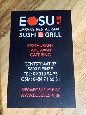 Menu photo 1 Eosu Sushi en Grill Deinze, VOV