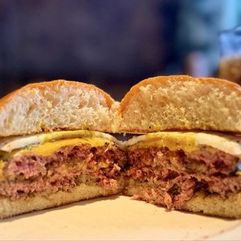 Au Cheval - Classic Au Cheval Double Cheeseburger with fried egg - Burgers Near Me - New York, New York Au Cheval - Classic Au Cheval Double Cheeseburger with fried egg - Burgers Near Me - New York, New York