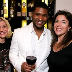 Kool Cuts - Me and Usher, with my New Slayer Tee Shirt given to me by the band before the wine tasting.
