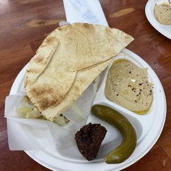 Combination #2 Gyro, hummus, and a Diet Pepsi