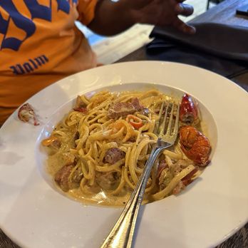 Crate Restaurant & Wine Bar - Cajun Pasta with crawfish - Wine Bars Near Me - Greer, South Carolina Crate Restaurant & Wine Bar - Cajun Pasta with crawfish - Wine Bars Near Me - Greer, South Carolina