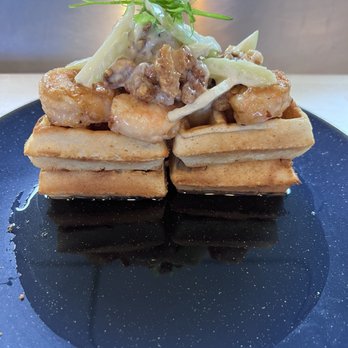 Nami Kaze - Shrimp walnut waffle - Japanese Near Me - Honolulu, Hawaii