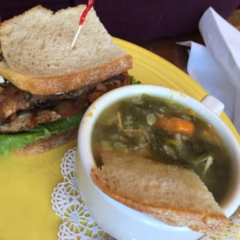 Hampton Coffee Company - Pick 2 - chicken soup and goat cheese sandwich - Coffee & Tea Near Me - Water Mill, New York