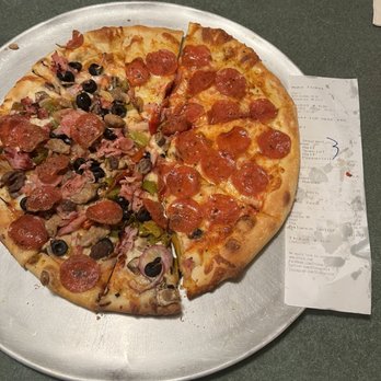 Dion's - Excellent Pizza Pie Gourmet 14"  The Special Pizza 1/2 Pepperoni. - Pizza Near Me - Albuquerque, New Mexico