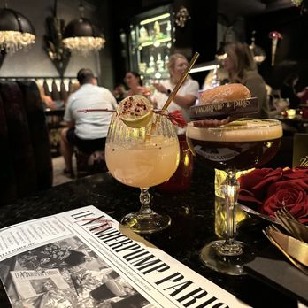 Vanderpump A Paris - Espresso Martini w Beignet - French Near Me - Las Vegas, Nevada Vanderpump A Paris - Espresso Martini w Beignet - French Near Me - Las Vegas, Nevada