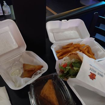 Gyro Star - Fries, traditional gyro, Greek samosa and baklava - Greek Near Me - Bremerton, Washington