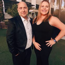 Azure Dream Day Spa - My husband and I during last year's Christmas party