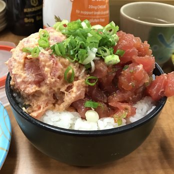 KuruKuru Sushi - Mixed don now $13.95! Pass on this and get the mini for $4.95. - Sushi Bars Near Me - Honolulu, Hawaii