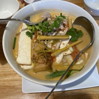 Basil & Co - Tom Kha Noodle Soup (Coconut Soup) - Thai Near Me - Diamond Bar, California