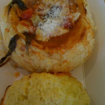 Pallino - Minestrone soup in bread bowl - Italian Near Me - Seattle, Washington Pallino - Minestrone soup in bread bowl - Italian Near Me - Seattle, Washington