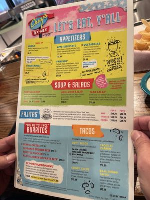 Menu photo 4 Chuy's New Caney, TX