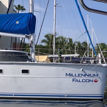 Paradise Island Charters - Spotted the Millennium Falcon in the marina - Snorkeling Near Me - Key Largo, Florida Paradise Island Charters - Spotted the Millennium Falcon in the marina - Snorkeling Near Me - Key Largo, Florida