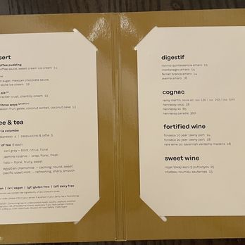 Gordon Ramsay Hell's Kitchen - Dessert menu - New American Near Me - Miami, Florida