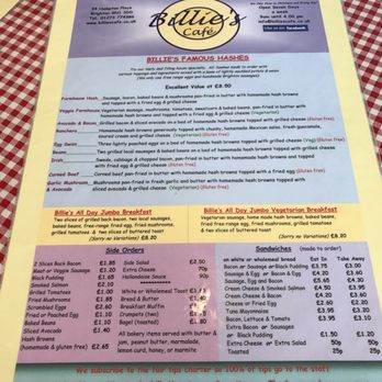Billie's - Food menu - Breakfast & Brunch Near Me - Brighton, BNH Billie's - Food menu - Breakfast & Brunch Near Me - Brighton, BNH