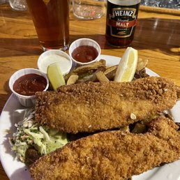 Fish & Cops with House IPA.