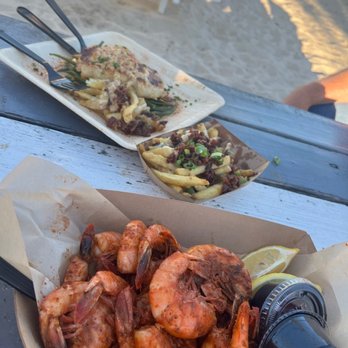 The Gulf - Peel and Eat Shrimp Loaded Fries - Burgers Near Me - Orange Beach, Alabama