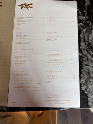 Menu photo 1 TenTen Austin, TX