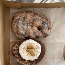 S'mores donut and Spiced Apple Fritter S'mores donut and Spiced Apple Fritter