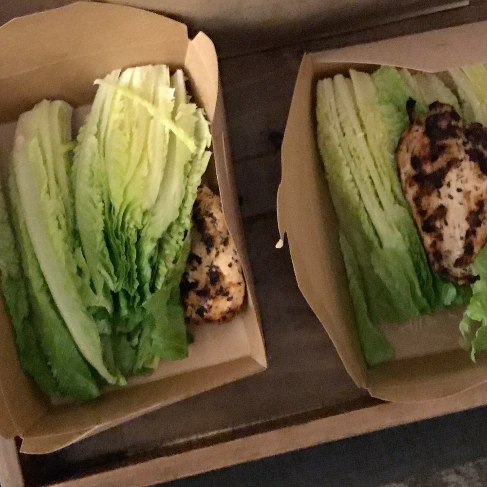 Chicken Caesar salad... Chicken Caesar salad...