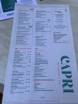 Menu photo 4 Capri Restaurant & Bar Las Vegas, NV Menu photo 4 Capri Restaurant & Bar Las Vegas, NV